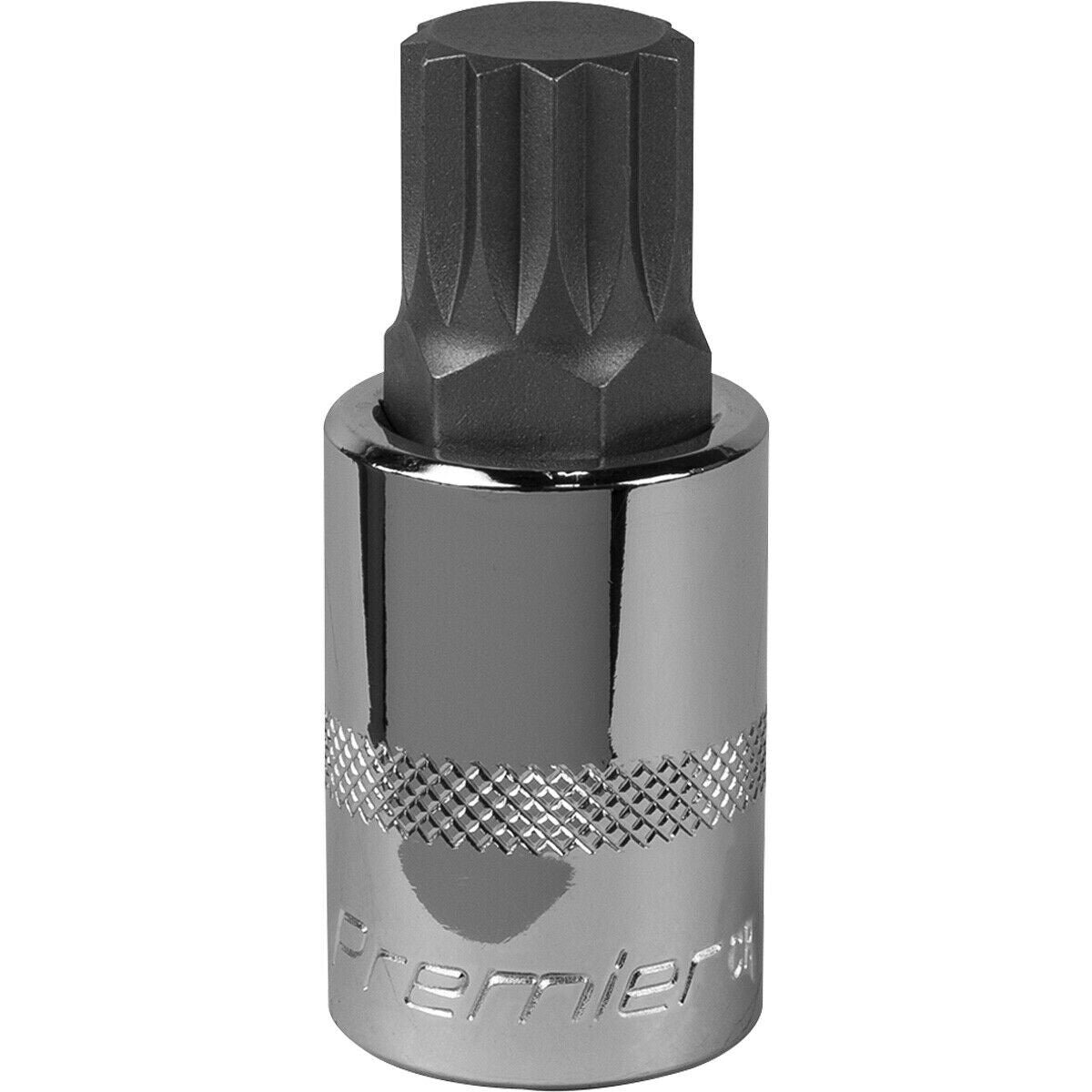 M18 Forged Spline Socket Bit - 1/2" Square Drive - Chrome Vanadium Wrench Socket
